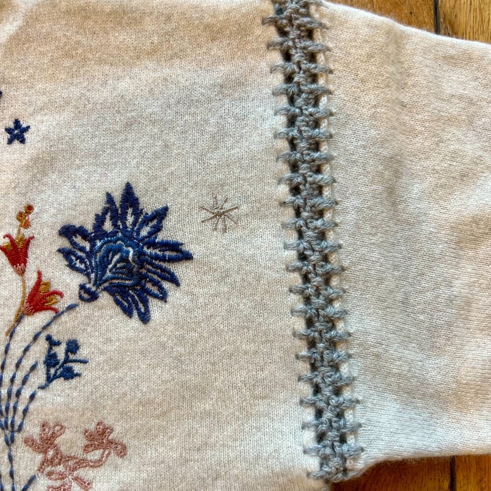 Johnny Was Cashmere Sweater Size M - Picture 8 of 9